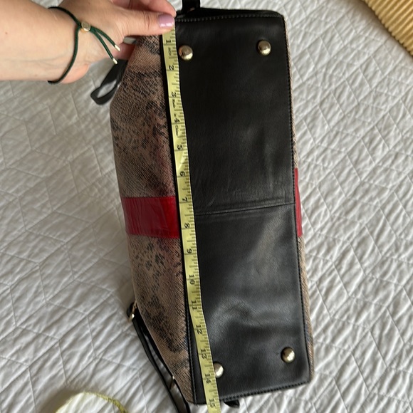 NWOT - Leather color block bag - Picture 3 of 9